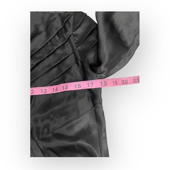 Proenza Schouler Black Silk Long Sleeve Detail Blouse - Picture 13 of 15